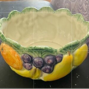 Fitz and Floyd -Vintage Colorful Fruit Bowl